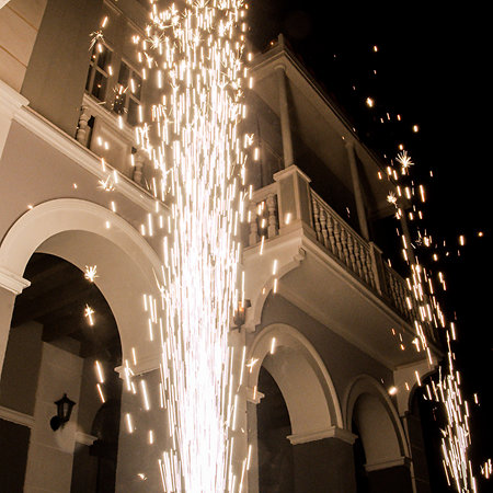 Location 2 machine à étincelles froides  – Tarif unique week-end (= 1 jour de location)